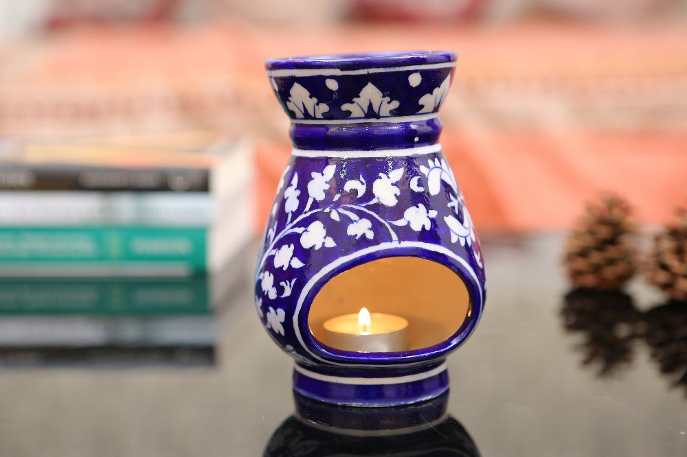 Blue Pottery Aroma Oil Diffuser