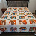 Elephant Appliqué Bedsheet