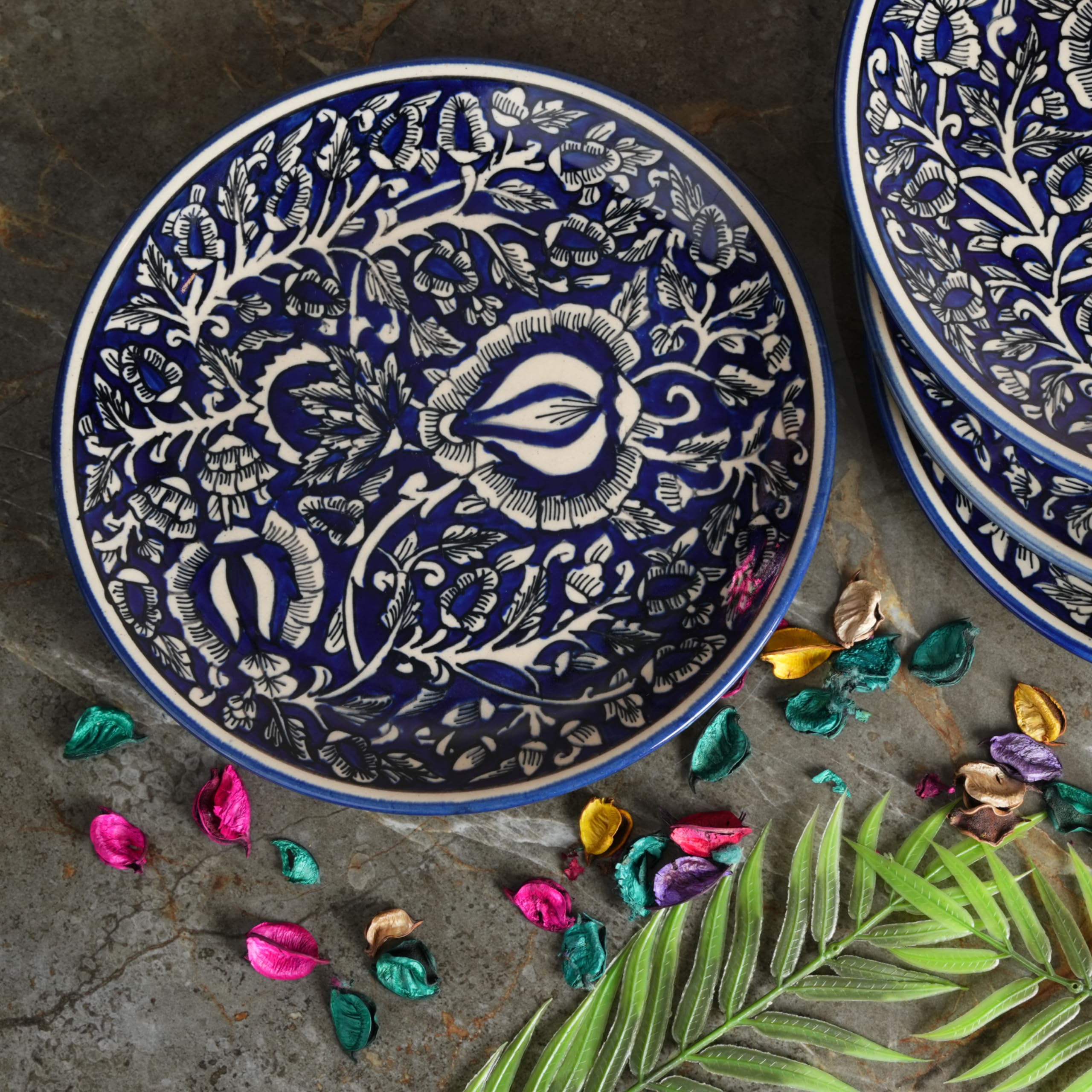 Blue Pottery Plates
