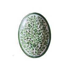 Blue Pottery Round Tray