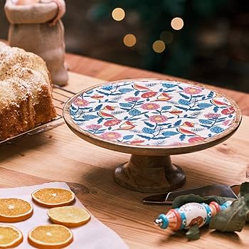 Coral Bloom Cake Stand