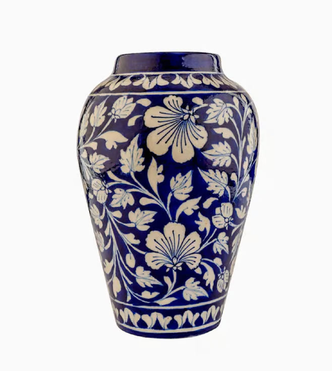 Blue Pottery Handi