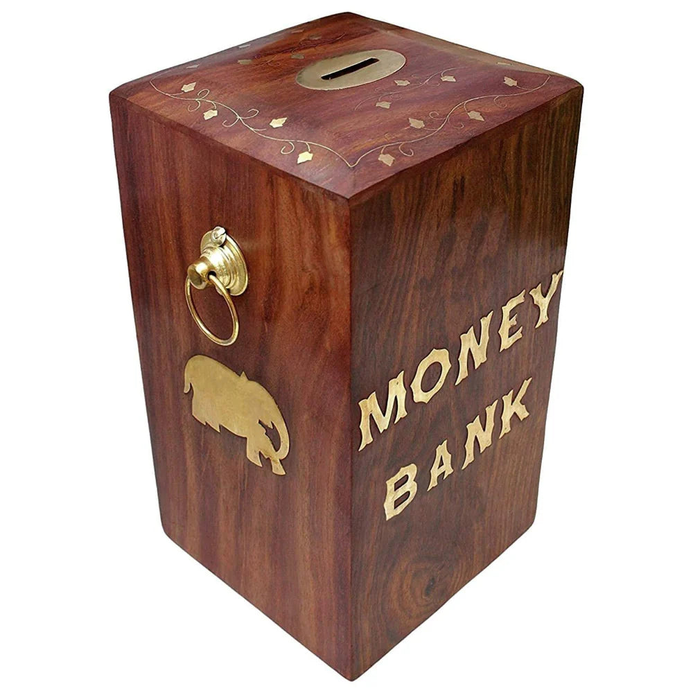 Wooden money Bank