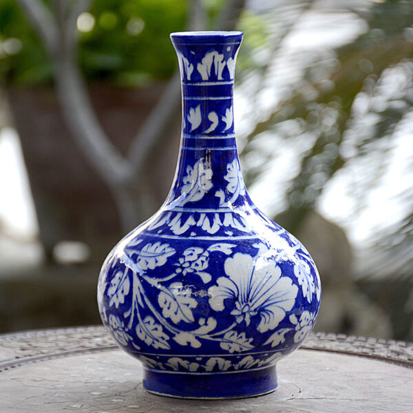 Blue Pottery Vase